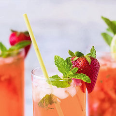 50 Pcs Natural Wheat Drinking Straws – Eco-Friendly, Biodegradable & Plastic-Free