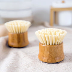 Eco-Friendly Bamboo Handle Round Head Kitchen Brush