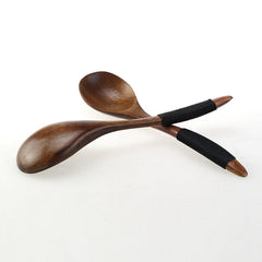 Handcrafted Wooden Spoon with Rope Handle – Eco-Friendly Cooking & Dining Essential
