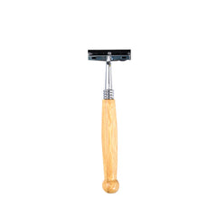 Eco-Friendly Bamboo Handle Stainless Steel Manual Shaver