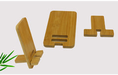 Bamboo Wood Mobile Phone & Tablet Holder Stand