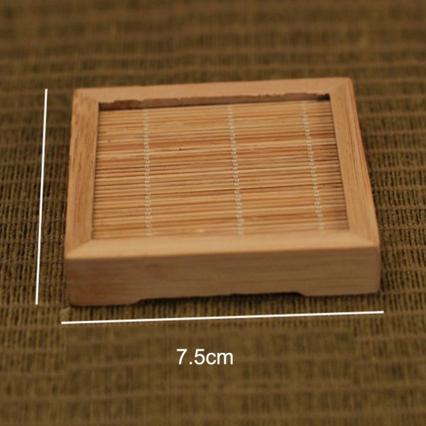 Japanese Handmade Bamboo Coaster Heat Insulation Pad