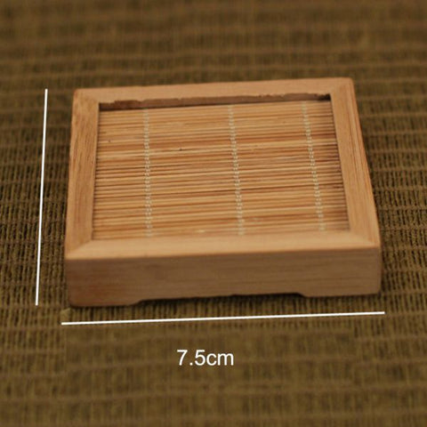 Japanese Handmade Bamboo Coaster Heat Insulation Pad