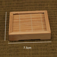 Japanese Handmade Bamboo Coaster Heat Insulation Pad