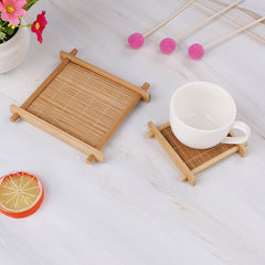 Eco-Friendly Bamboo Tea Cup Mat Coaster
