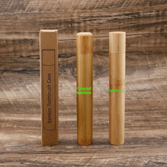Children & Adult Bamboo Toothbrush with Travel Case