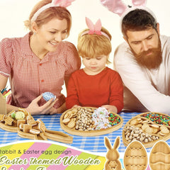 Eco-Friendly Bamboo Snack Dish – Fruit & Nut Plate