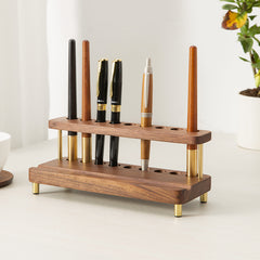 Wooden Mobile Phone & iPad Stand with Pen Holder – Desktop Organizer