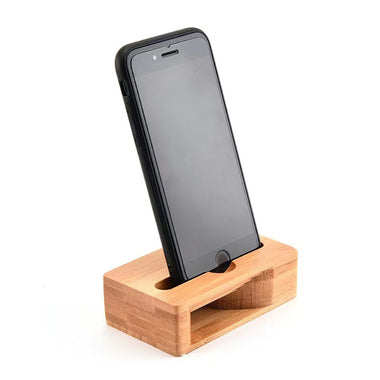Eco-Friendly Bamboo Wooden Loudspeaker Phone Stand