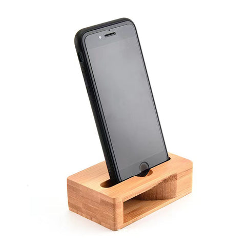 Eco-Friendly Bamboo Wooden Loudspeaker Phone Stand