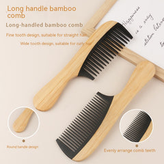 Bamboo Wooden Hair Comb – Anti-Static Styling Brush