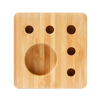 Natural Bamboo Desktop Organizer Stand for Small Items