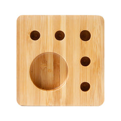 Natural Bamboo Desktop Organizer Stand for Small Items