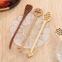 2pcs Wooden Honey Dipper Stick for Tea