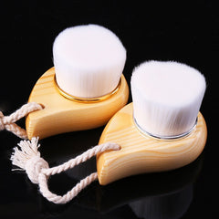 Bamboo Wooden Handle Facial Cleansing Brush