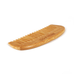 Bamboo Crescent Wooden Hair Comb Anti-Static Brush