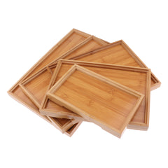 Eco-Friendly Bamboo Tea Serving Tray for Home
