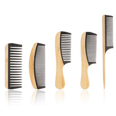 Bamboo Wooden Hair Comb – Anti-Static Styling Brush