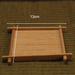 Japanese Handmade Bamboo Coaster Heat Insulation Pad