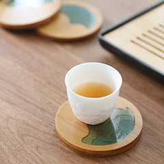 Bamboo Kung Fu Tea Cup Coaster Mat