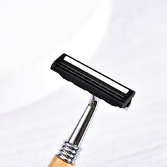 Eco-Friendly Bamboo Handle Stainless Steel Manual Shaver