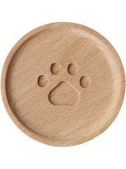 Cat’s Claw Wooden Placemat – Cute Coaster for Drinks & Decor