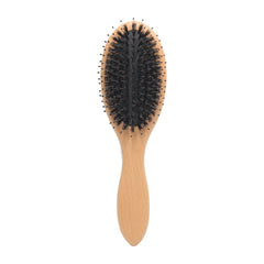 Premium Boar Bristle Wooden Hair Brush – Smooth & Massage Care