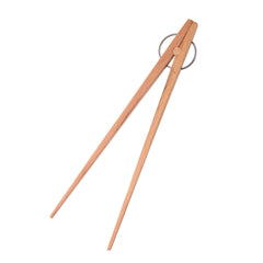 25cm Beech Wood Food Clip Anti-Scald Tongs