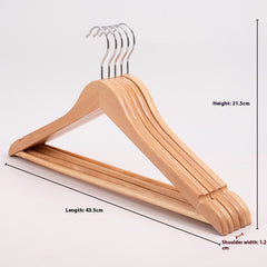 Hotel Wooden Hanger – Bold Type Solid Wood Clothes Hanger