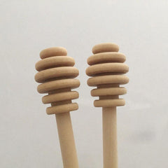 Natural Wooden Honey Dipper Stick Set – 2pcs