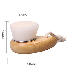 Bamboo Wooden Handle Facial Cleansing Brush