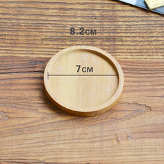 Bamboo Flower Pot Tray Anti-Leakage Round Square