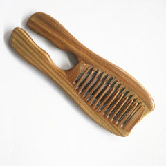 Natural Sandalwood Comb – Anti-Static Wooden Hair Comb