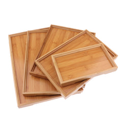 Eco-Friendly Bamboo Tea Serving Tray for Home