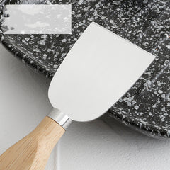 4-Piece Stainless Steel Cheese Knife Set Wooden Handles