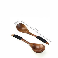 Handcrafted Wooden Spoon with Rope Handle – Eco-Friendly Cooking & Dining Essential