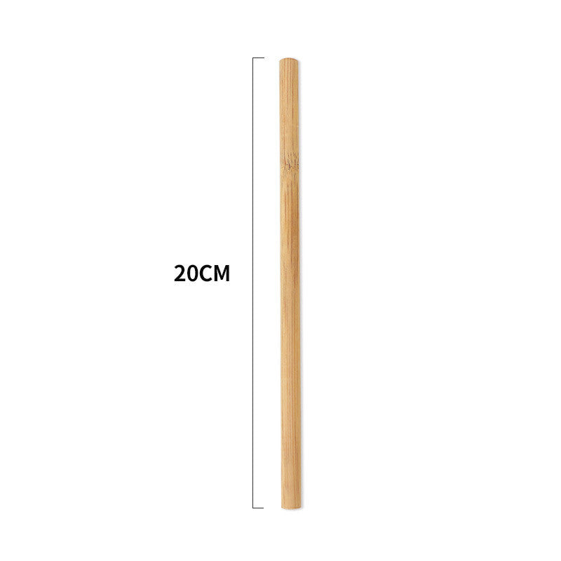 Eco-Friendly Disposable Bamboo Drinking Straws Set