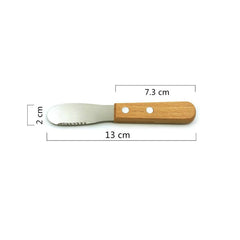 Stainless Steel Wooden Handle Butter Knife Jam Spreader