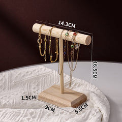 Wooden Jewelry Display Stand – Bracelet, Necklace & Earring Holder
