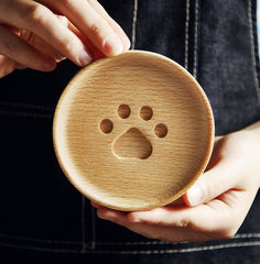 Cat’s Claw Wooden Placemat – Cute Coaster for Drinks & Decor