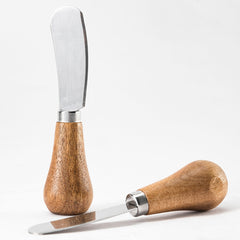 Wooden Handle Stainless Steel Cheese Knife Butter Spreader