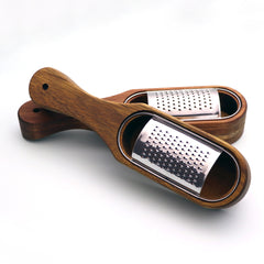 Stainless Steel Wooden Cheese Grater Kitchen Tool