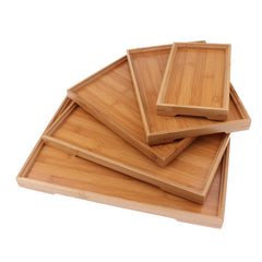 Eco-Friendly Bamboo Tea Serving Tray for Home
