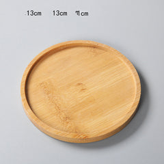 Bamboo Succulent Plant Pot Tray Holder Stand