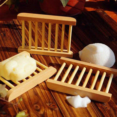 Japanese Style Solid Wood Soap Holder Dish