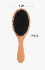 Natural Beech Wood Bristle Hair Massage Comb