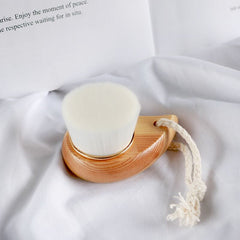Bamboo Wooden Handle Facial Cleansing Brush