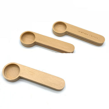 Wooden Coffee Measuring Spoon with Clip Handle