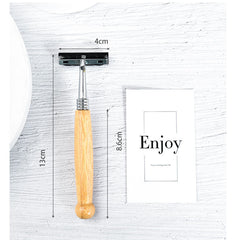 Eco-Friendly Bamboo Handle Stainless Steel Manual Shaver