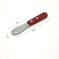 Stainless Steel Butter Spatula with Wooden Handle